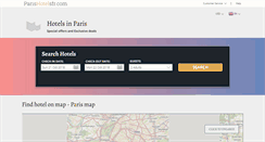 Desktop Screenshot of parishotelsfr.com